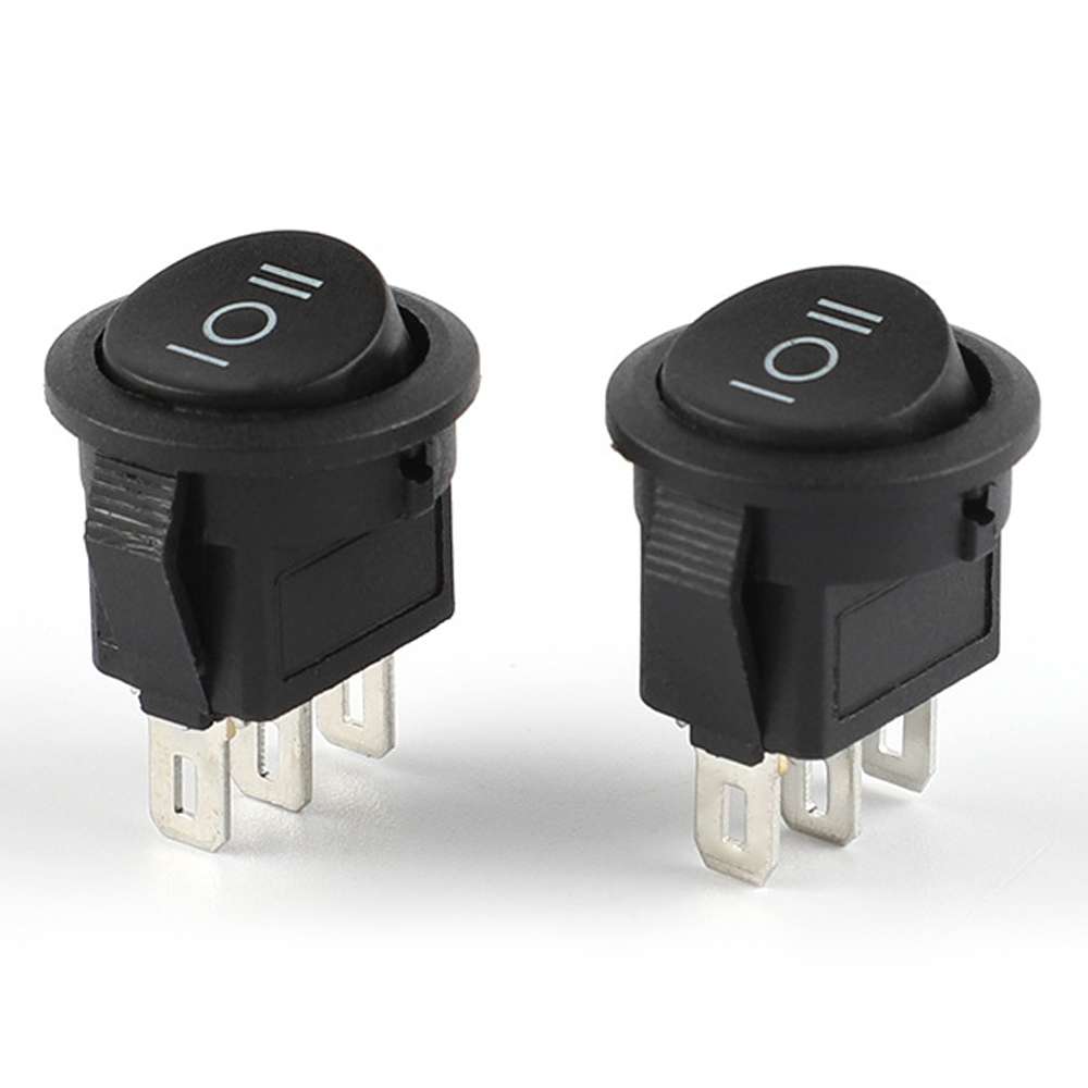 Kcd1-106B-103 3 pin кулисный переключатель с круглым носком из водонепроницаемого материала ПЕРЕКЛЮЧАТЕЛЯ ВКЛ-ВЫКЛ 3 позиции