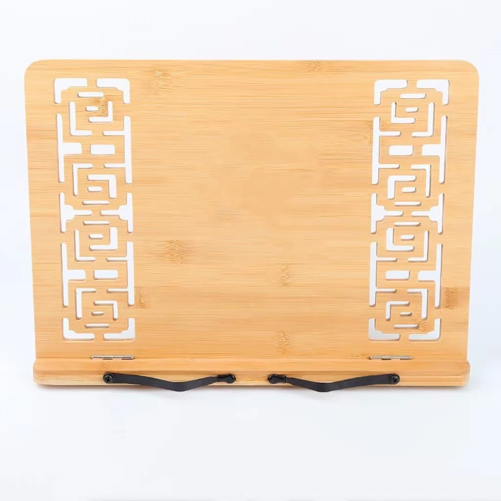 Reading Bookshelf Multi-Angle Book Page Holder Stand Adjustable Wooden Book Stand