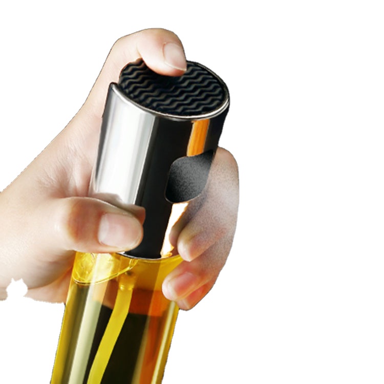 creativity pressing glass spray oil bottle barbecue transparent spray can