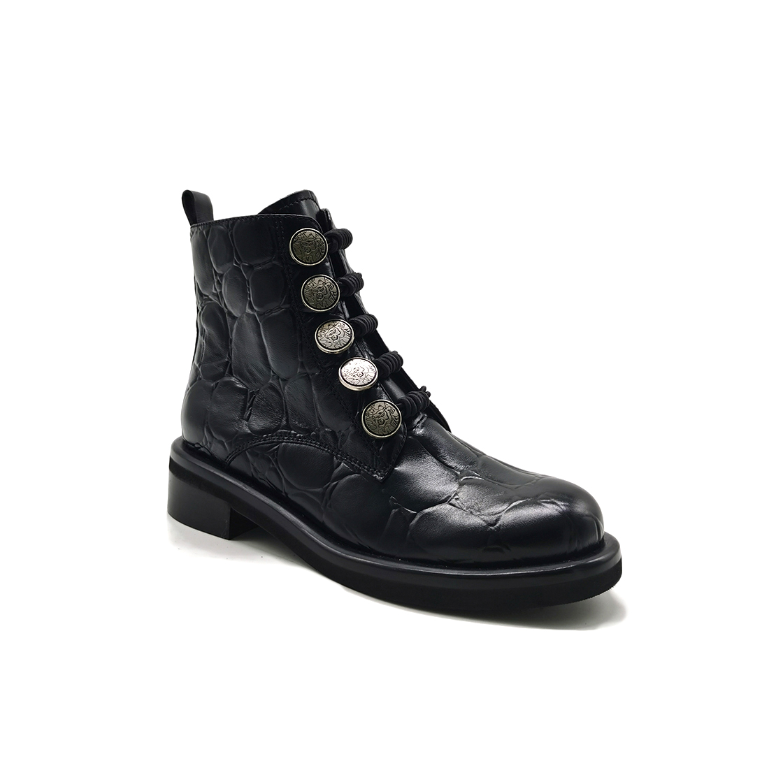 2021 Ladies Leather Winter Custom Zip Britith Style Outdoor Women Sexy Black Ankle Low Heel Boots