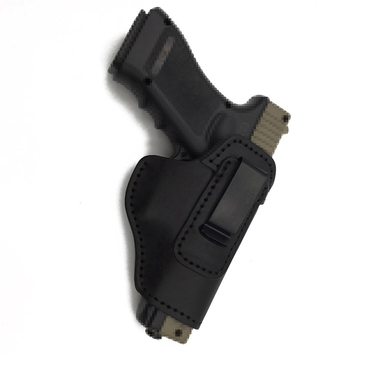 Скрытая правая рука носить внутри IWB кожаный пистолет кобура для Glock 17, Springfield XD, Ruger SR9, Ruger P95 ручной пистолет