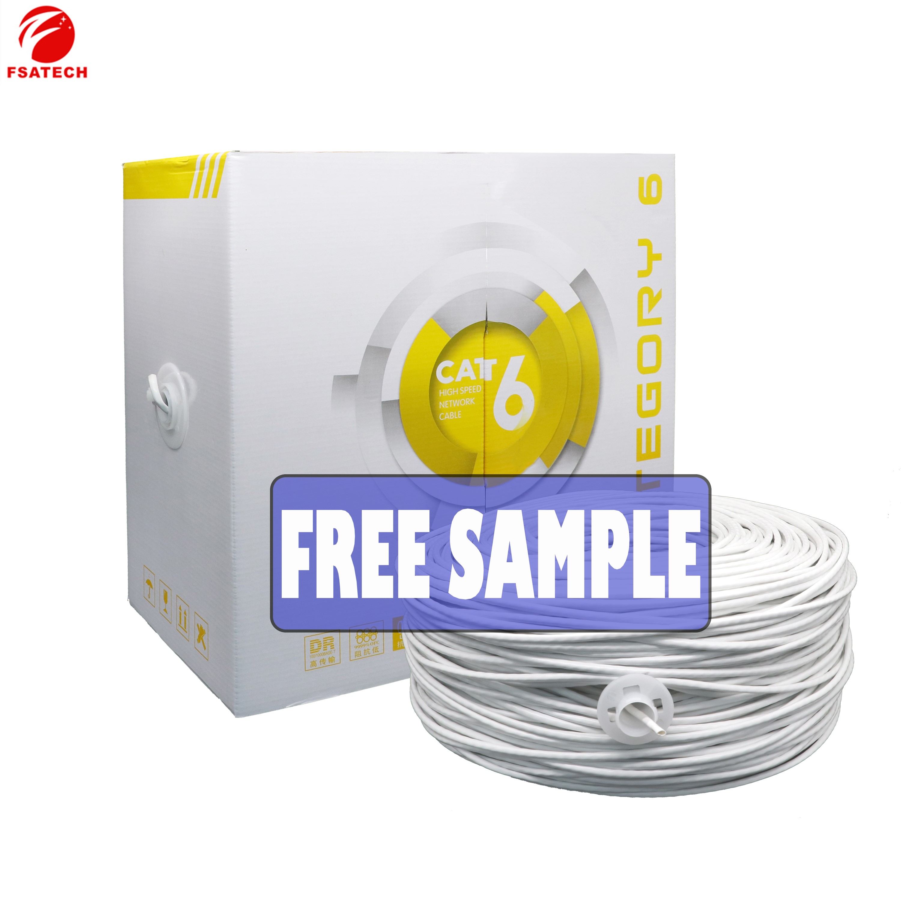 Utp Cat6 Sftp Cat7 Cat5e Ftp Cat 5e 6 7 305m Roll 24awg 23awg 4pr networrk Lan Cable for Ethernet