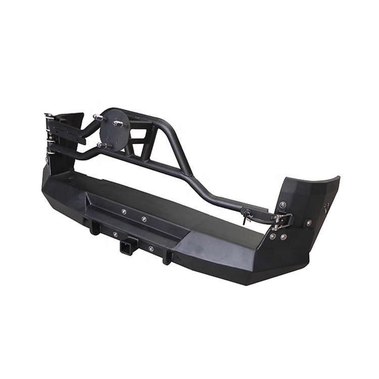 Wholesale China 4x4 Offroad Steel Rear Bumper for Toyota FJ Cruiser with Tire Carrier Smooth Finish Black Color Rear Car Bumper