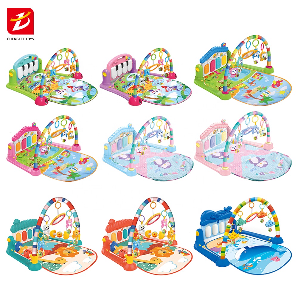 Special offer game blanket baby fitness rack pedal piano music toy mat with rattle baby toy gym multifunctional