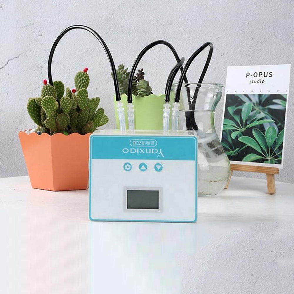 Wifi double pump automatic watering device ,mobile phone Remote controller irrigation flower for holiday