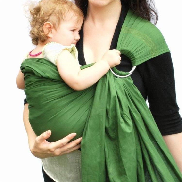 Soft Baby Sling Wrap Carrier with Aluminum Ring
