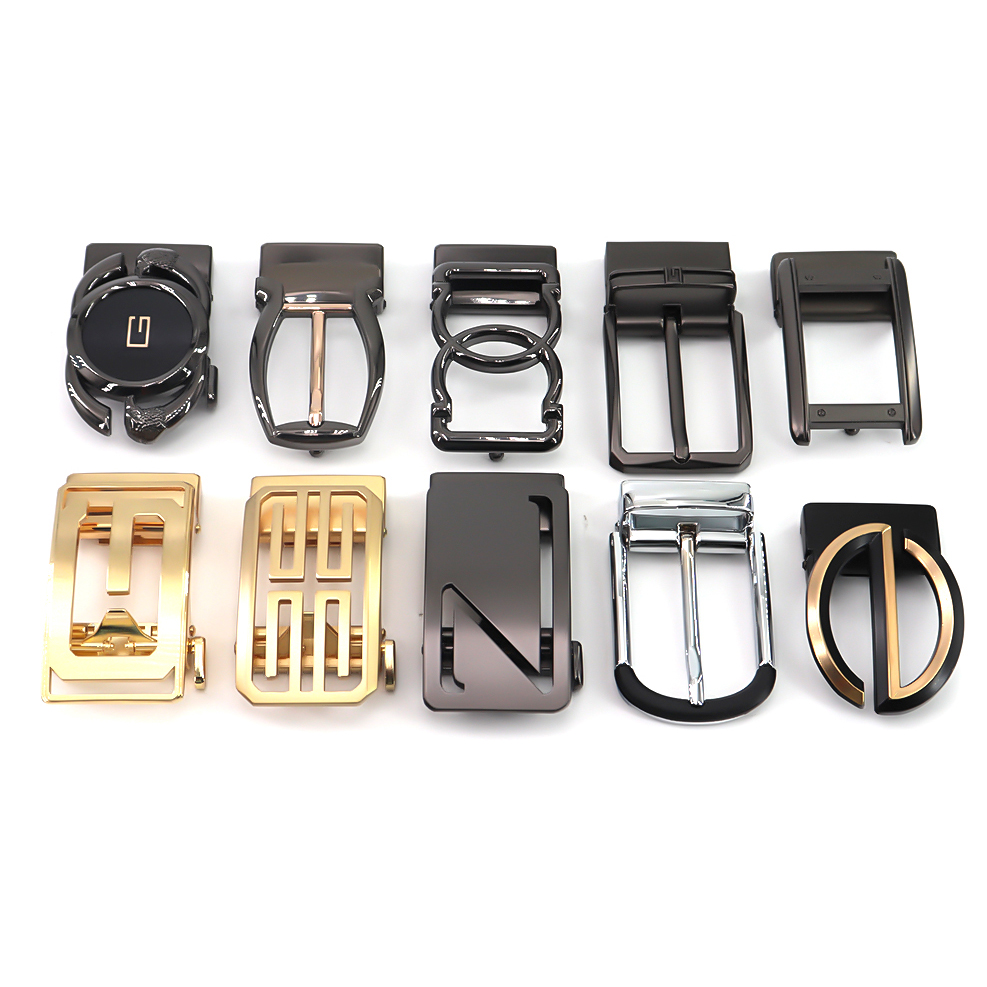 Custom Logo Metal Western and Seat Leather Shoe Bag Accessories Tactical Belt Buckle Automatic Cowboy Gun Belt Buckle