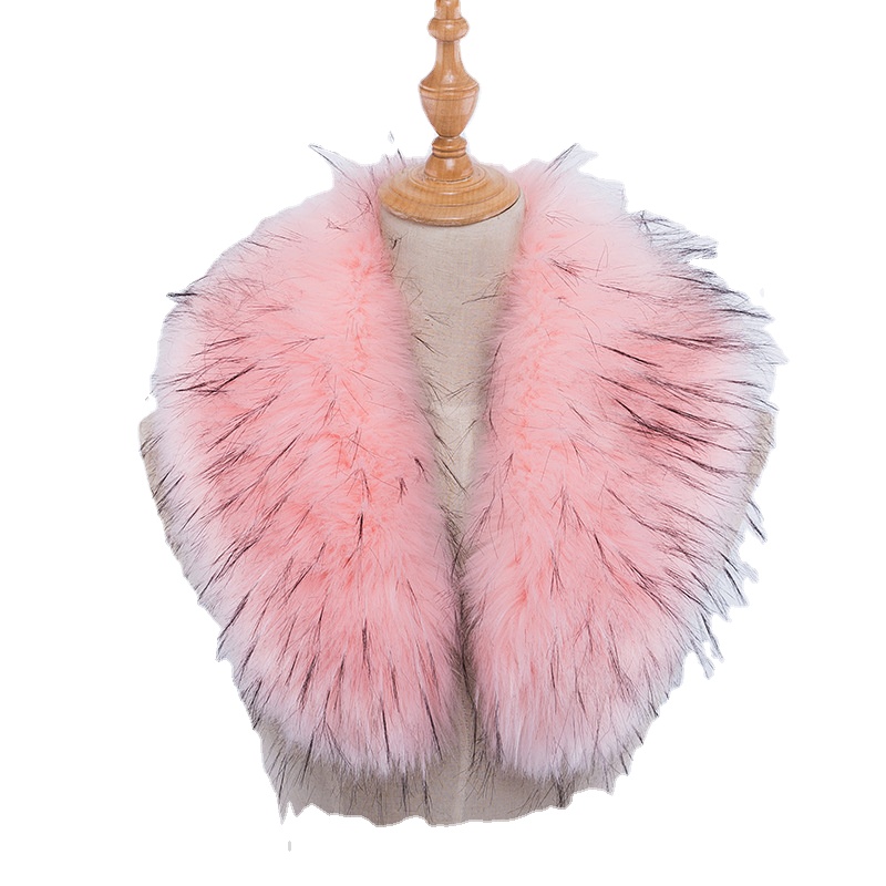 Imitation fox fur raccoon faux fur collar hat fur collar scarf down jacket hat coat collar in winter