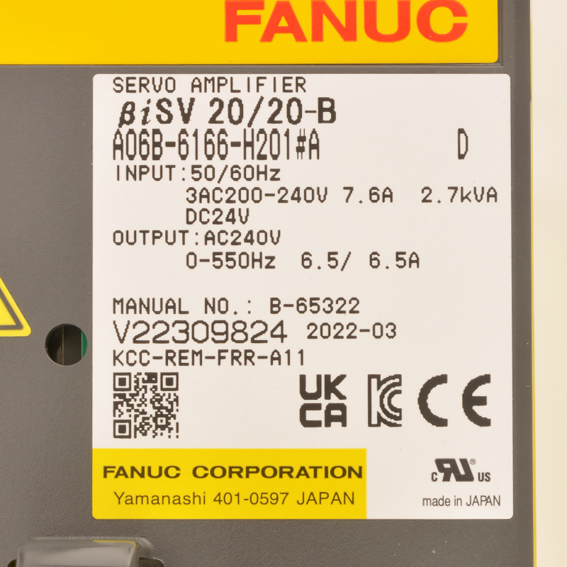 Fanuc сервопривод оригинальный fanuc Сервоусилитель A06B-6166-H203 A06B-6166-H201/-H002/-H003/H004