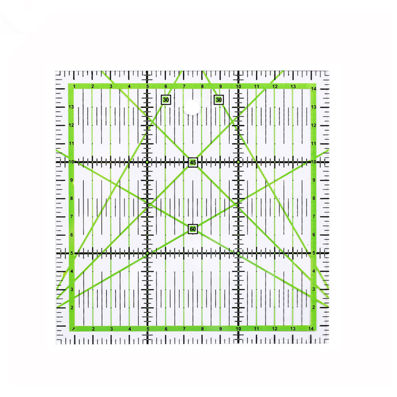 Hot Sale 5Pcs/Set Rectangle Patchwork Quilting Design Ruler Straight Ruler For Patchwork