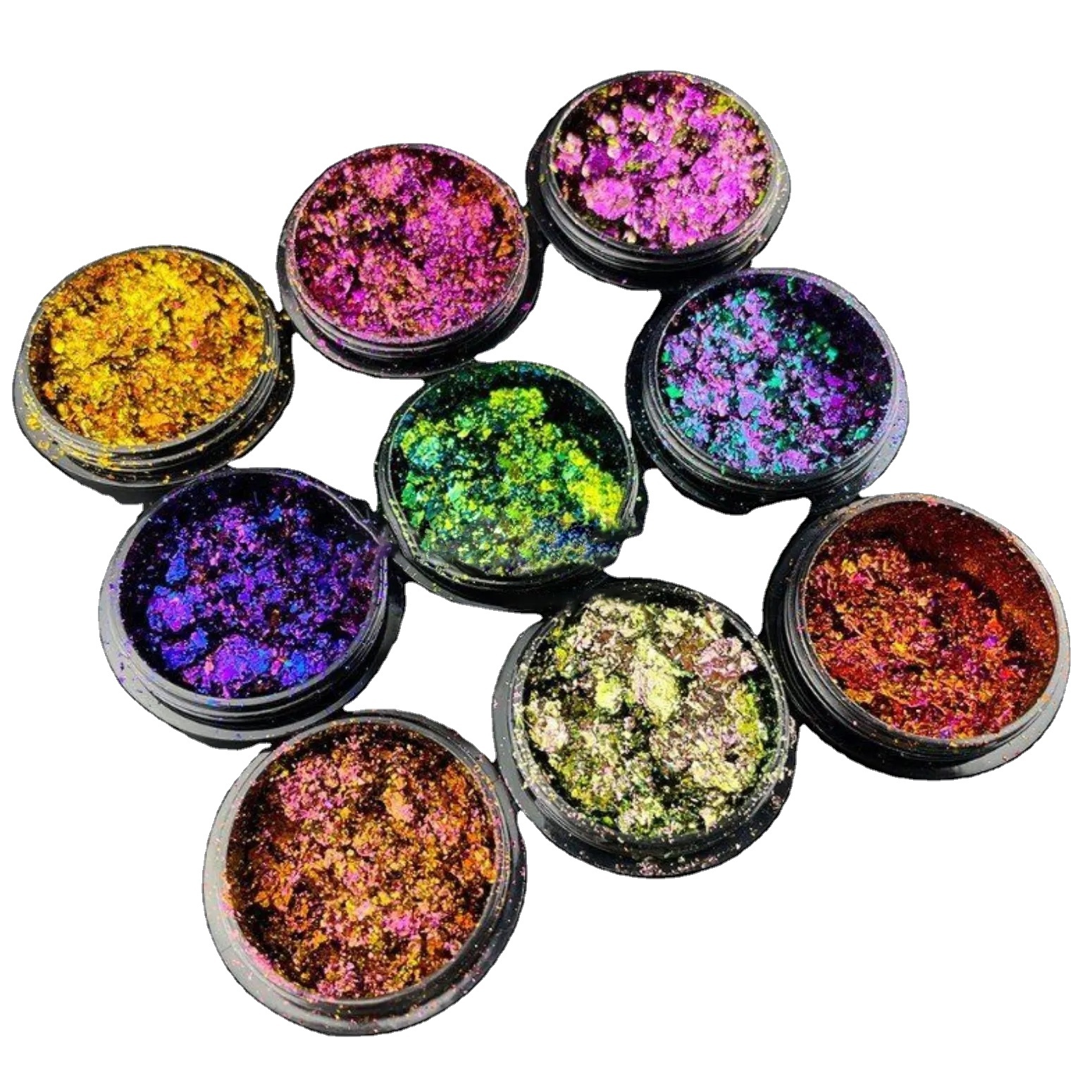 Sheenbow OPAL bulk chameleon eyeshadow TITANIUM COLORSHIFT FOILS EYESHADOW FLAKES