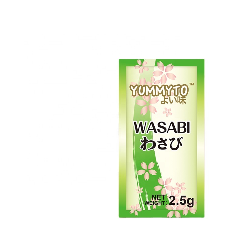 PRB Wasabi Paste 2.5g YUMMYTO Mustard,Wasabi for Sushi, sashimi