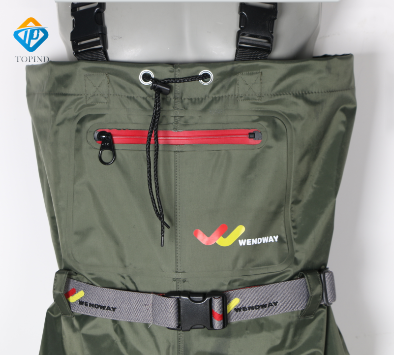 TOPIND Hot Sale Unisex Durable and Breathable Waterproof Fabric Nylon Chest Wader