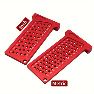 Woodworking Precision T-Ruler Hole Positioning Scribing Ruler Scribing Gauge Scribe Mark Measuring Tool DIY Auxiliary Tools