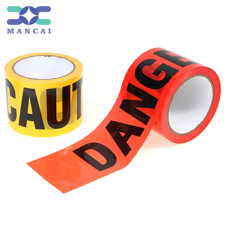 Free Sample Warning Restricted Area Barricade Tape, Maximum Readability Strongest & Thickest Pe Warning Tape