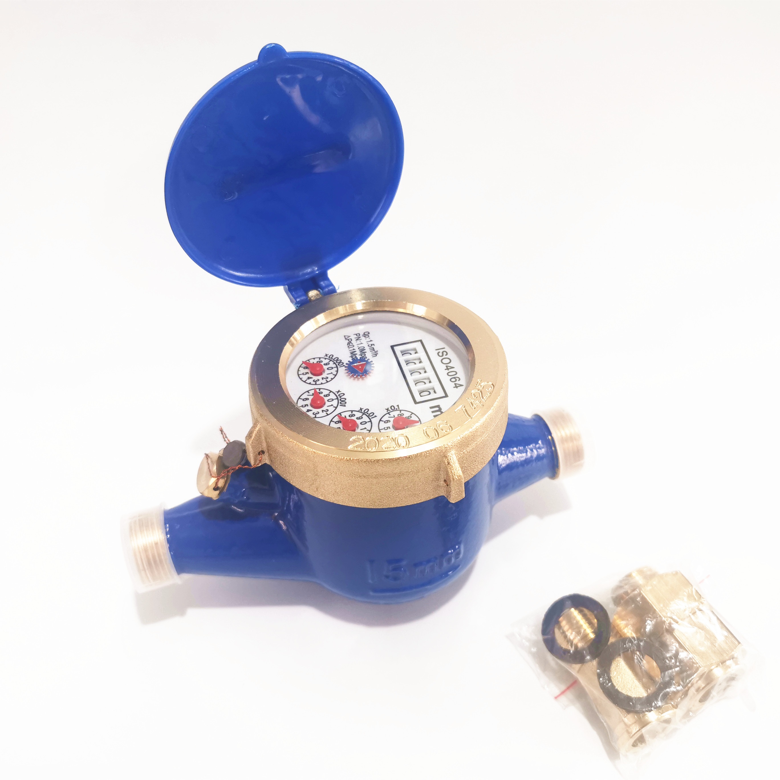 1/2" 15mm Multi-jet Dry-Dial brass high quality household water level meter