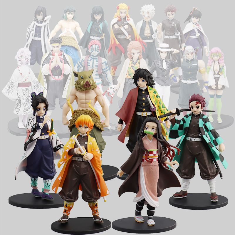 Высококачественные фигурки из аниме «Слепой ящик» Kimetsu no Yaiba, экшн-фигурки Tanjirou Nezuko Zenitsu, рассекающие демонов