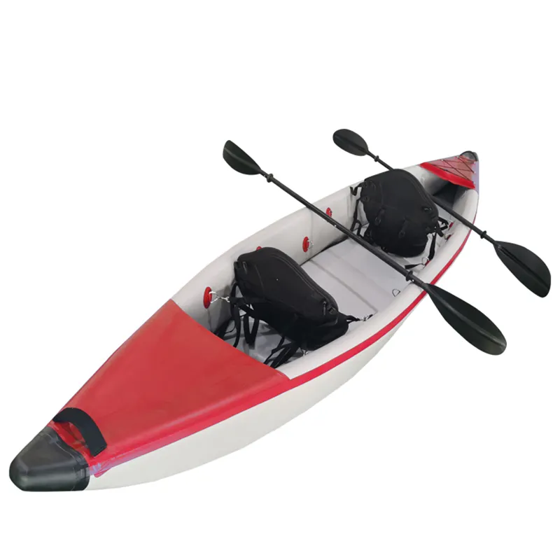 GeeTone Inflatable Drop Stitch PVC 1 2 Person Fishing Kayak Inflatable Kayak PVC Drop Stitch Kayaks Fishing Boat