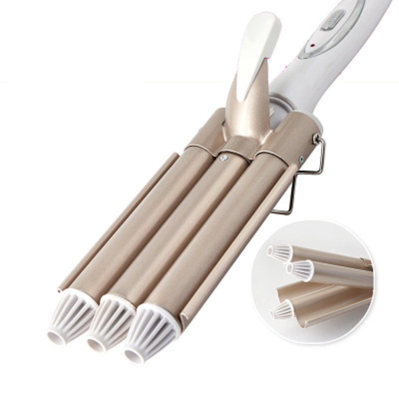 Kemei KM 1010 Tools Wholesale Hair Curler Curling Iron Ceramic Triple Barrel Hair Styler Hair Waver Styling Tools