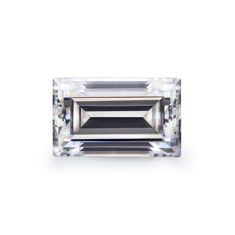 Wholesale price baguette cut loose moissanite stone DEF white color baguette moissanite per carat