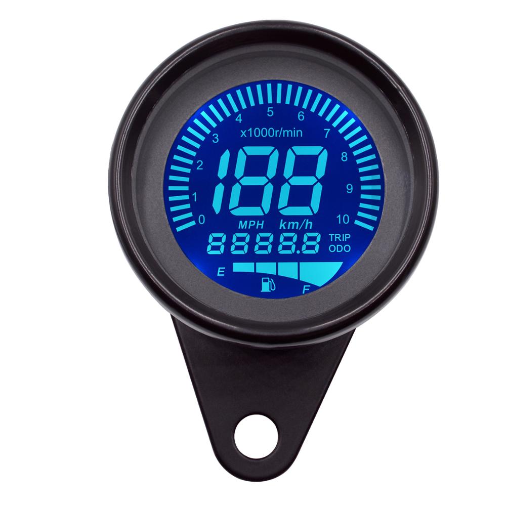 Waterproof Motorcycle Universal Digital Instrument Cluster LED Display digital speedometer