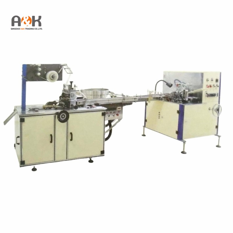 Qingdao A&K Automatic Rubber eraser packing machine labeling machine