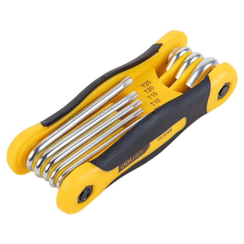 Portable Folding Flower Multi-Specification Hexagon Internal Wrench Set for Emergency Maintenance