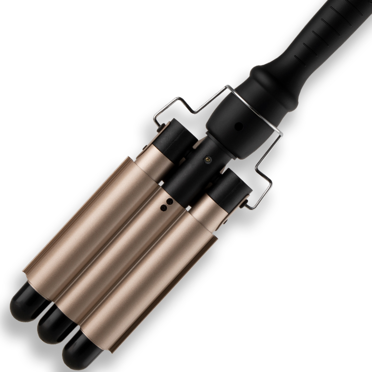 Щипцы для завивки волос 1in3 Black Gold с ЖК-дисплеем