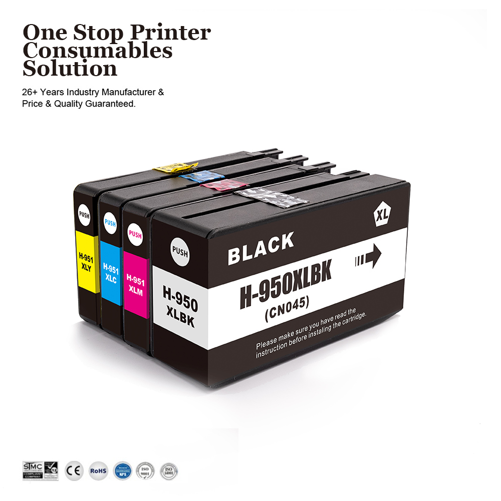 INK-мощность 950 951 XL 950XL 951XL Премиум Совместимость Цветной струйный картридж с чернилами для HP950XL для струйного принтера HP Officejet Pro 8610 8600 принтер