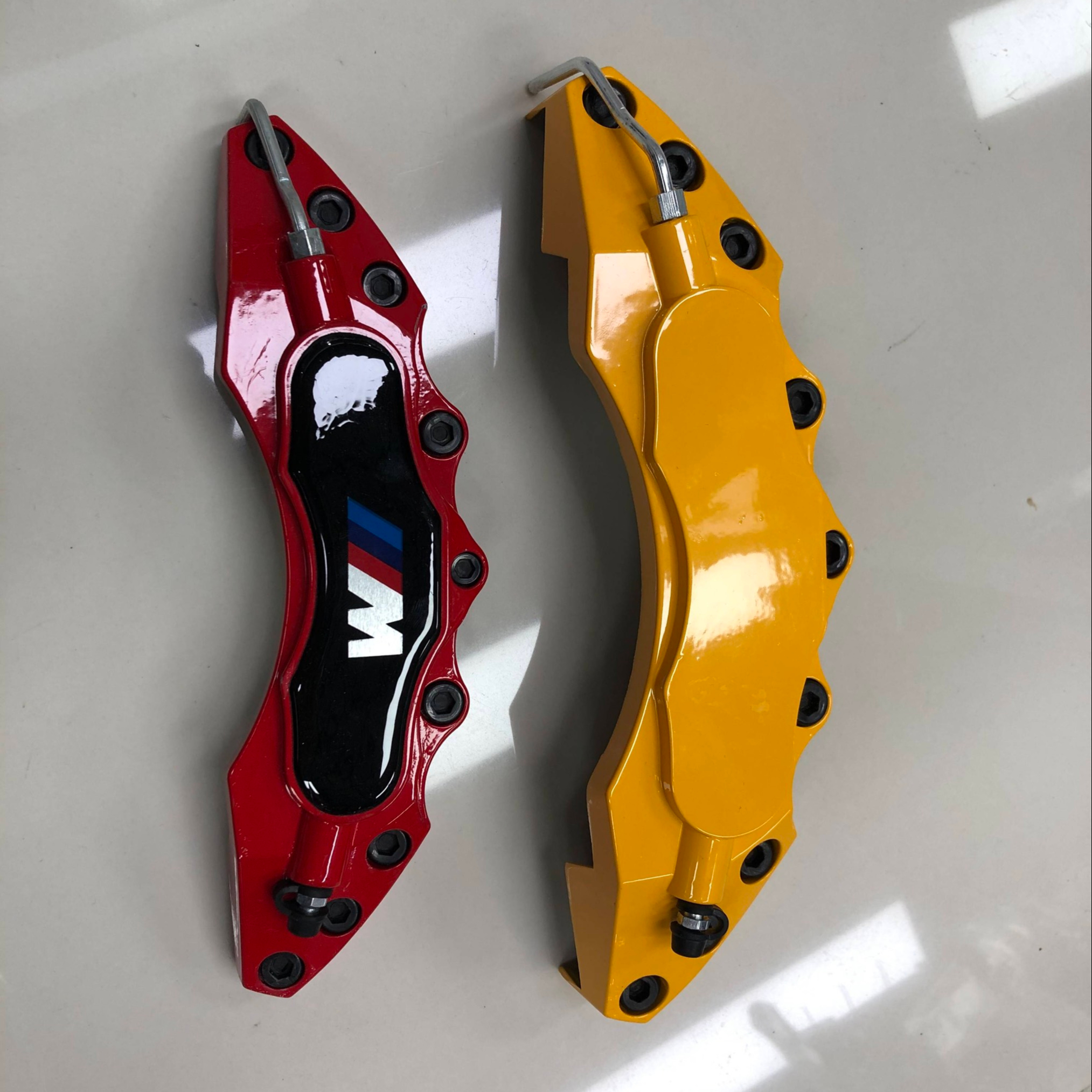 Аксессуары JDM, 2 шт., комплект крышек для передних и задних тормозных суппортов автомобиля из АБС-пластика, крышки для дисковых тормозов