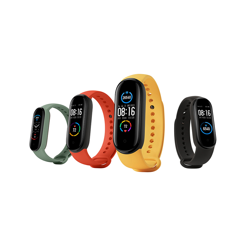 Глобальная версия оригинальный умный Браслет Xiaomi Mi Band 5 спортивный водонепроницаемый Смарт Браслет BT5.0 при давлении до 5 ATM активно-матричные осид экран Смарт-часы полос