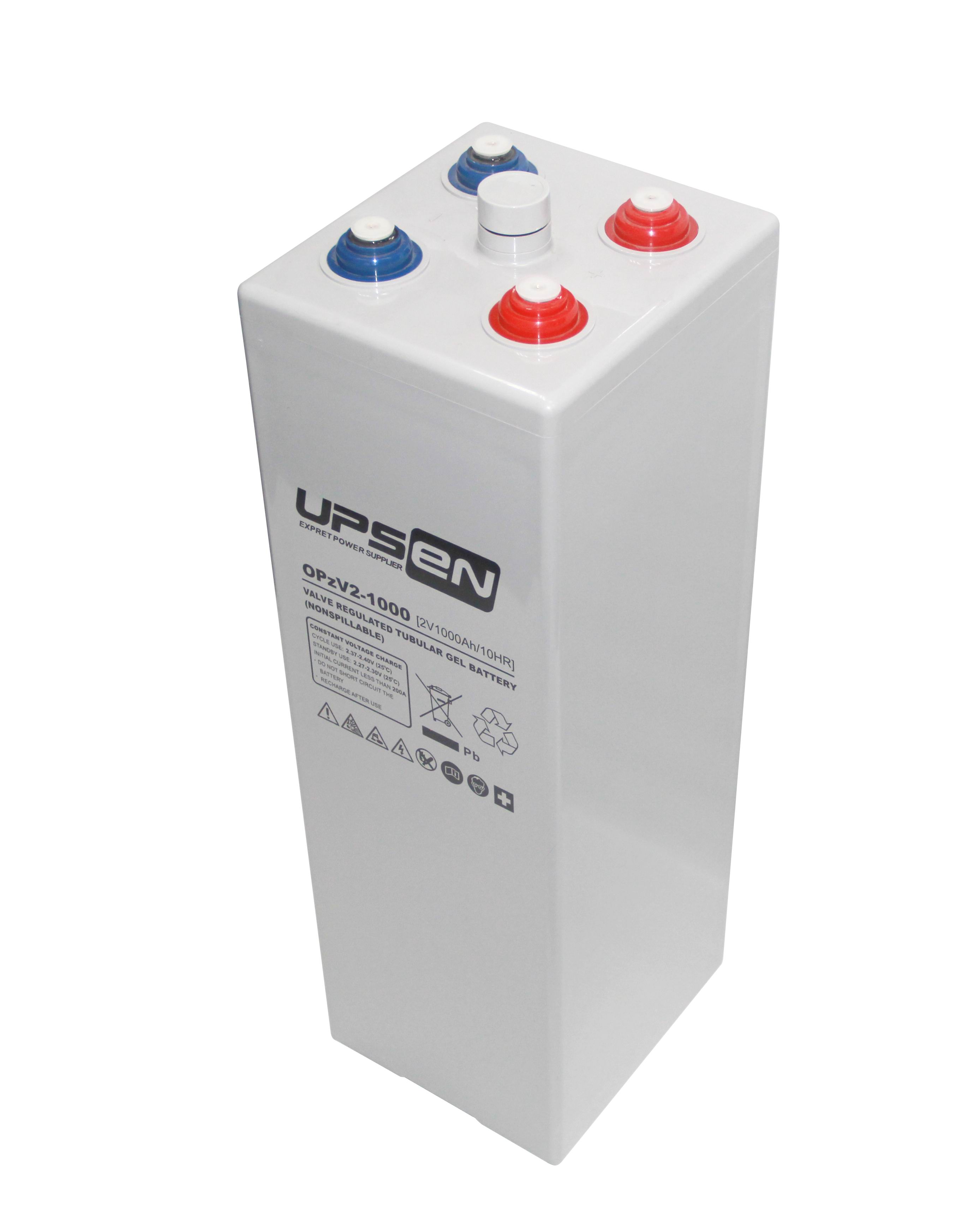 OPzV Tubular Rechargeable batteries with long lifetime 2v 1000ah deep cycle gel battery energy storage