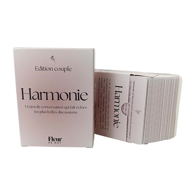 Accept Customized Logo Japanese Soy Ink 300Gsm Two Side Glossy Art Varnish Both Side 4 Round Corners Couple Card Game With Box