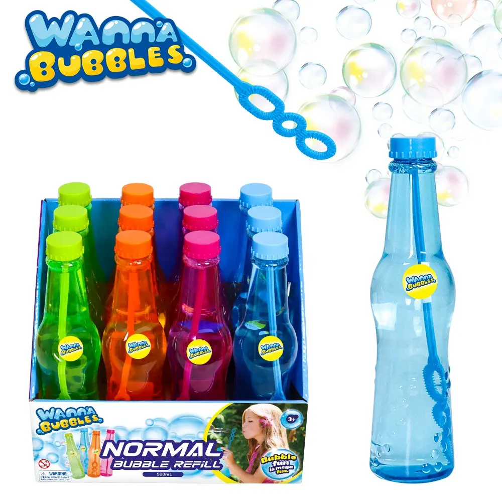Cheap price 550ml bubbles solution soap water bottle bubble toy