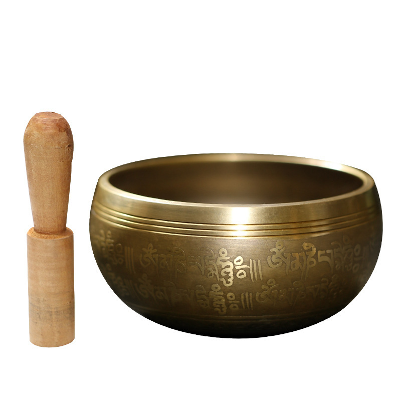 Manufacturers wholesale made in china metal brass hand-made yoga sound bowl healing set meditation singing bowls