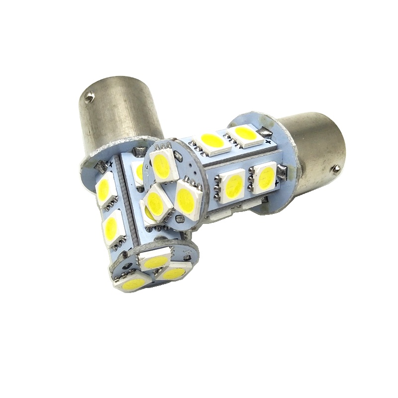 12 В/24 В 1156 1157 BAY15D P21/5 Вт 13SMD 5050 Автомобильные светодиодные указатели поворота, белый, красный, синий, желтый, 13SMD Автомобильная задняя лампа заднего хода