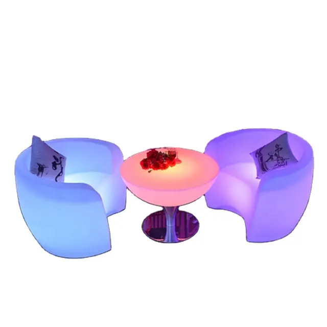 Latest Living Room Furniture Big Couches Glowing LED Sofa