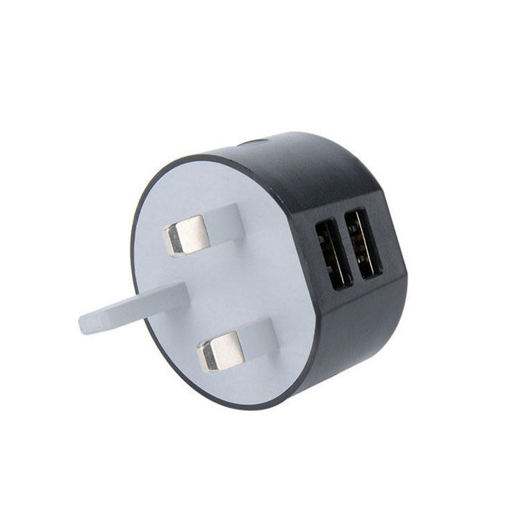 2 порта USB адаптер UK переходник для розеток ЕС и США Штепсель для зарядки-в зарядном устройстве