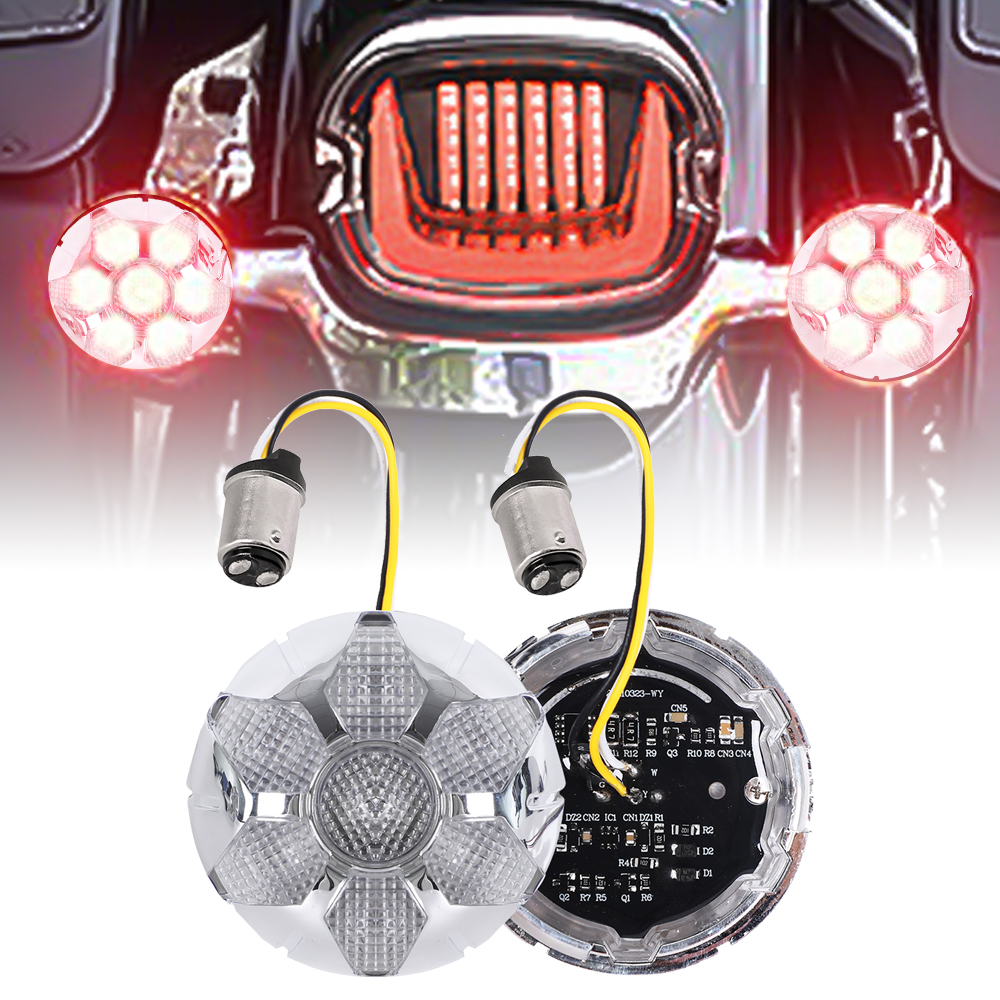 Super-cooling Meteor Design Halley's Comet Brake Signal Running Lamp Built in EMC New And Easy Installation For Harley Davidson