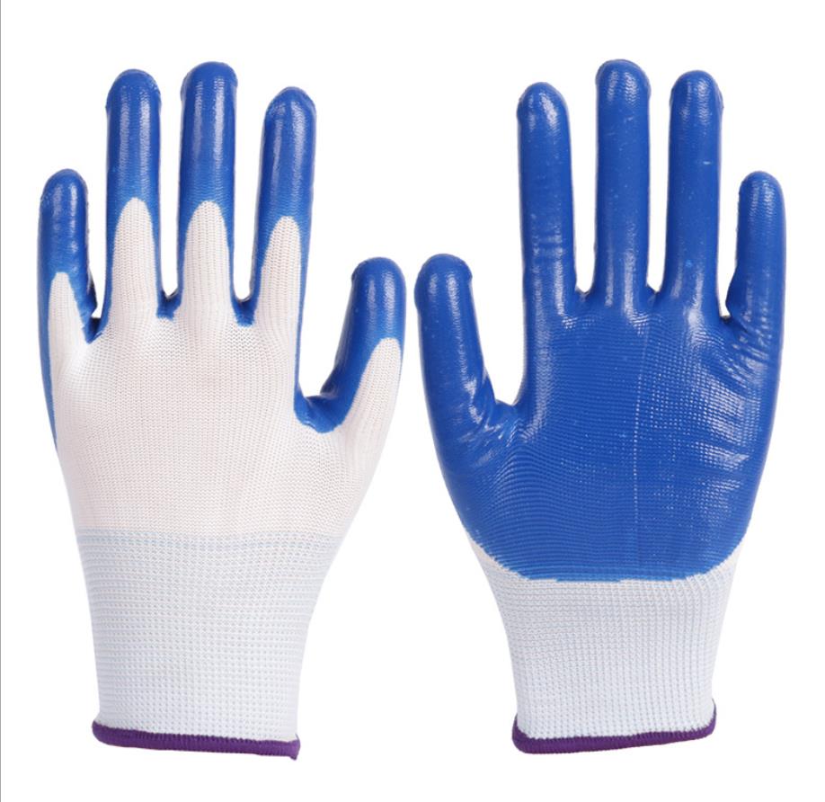 Work Gloves for Men and Women,Rubber Latex Coated Construction Gloves