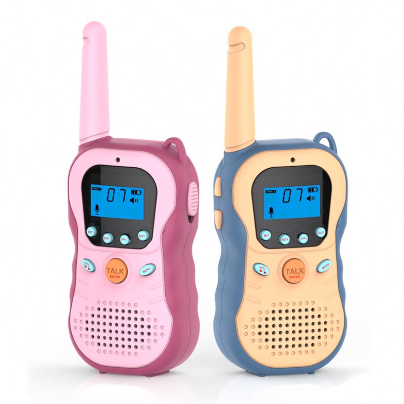 High quality electric 3KM long distance kids walkie talkies toy with light