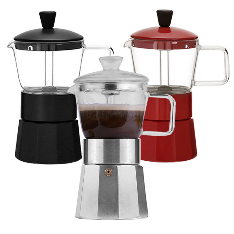 LFGB Сертификация термостойкая Кофеварка moka