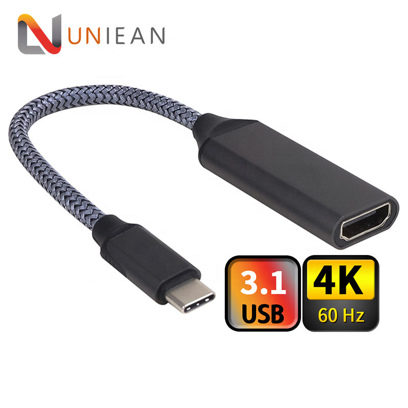 Адаптер 3,1 типа C, аксессуары для компьютера, кабель HDMI, китайский кабель HDMI, 4K, 20 м, USB к HDMI