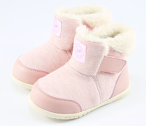 OEM/ODM Pink baby winter outdoor sports functional walking boots for kids girl shoes warm soft insoles booties