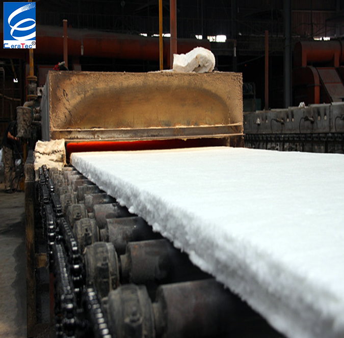 CT fireproof Aluminum foil insulation fiber blanket