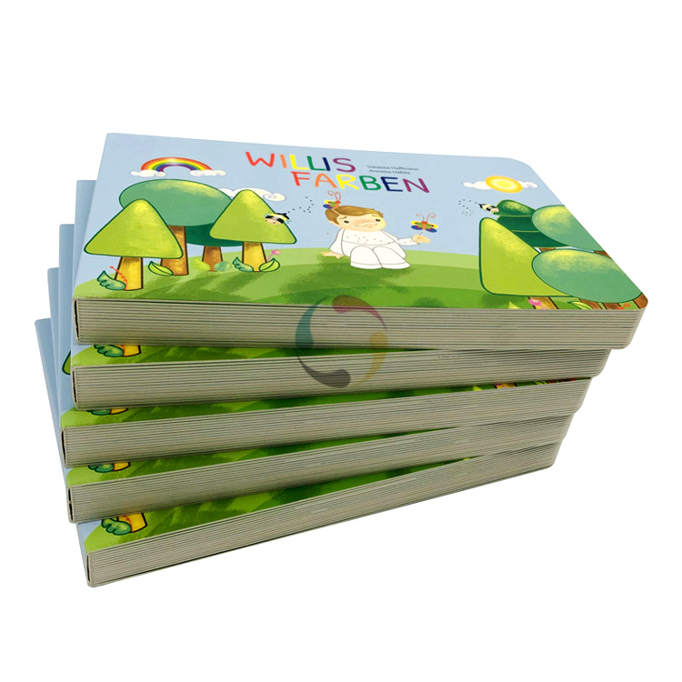 Hot selling bulk common cheap thick educational coloring customized children cardboard book printing