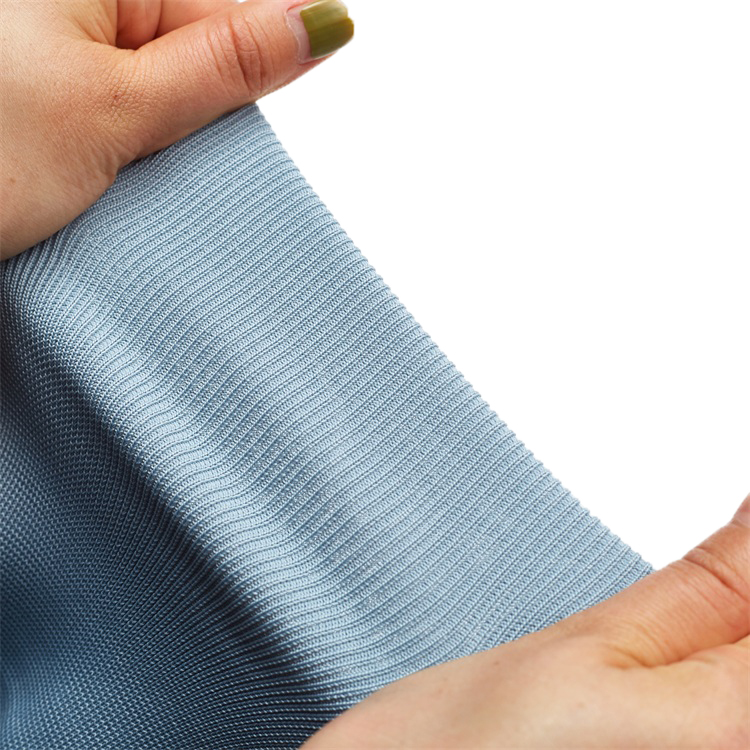 Free Sample of Rib Knit Fabric Polyester Spandex Rib Fabric For Hem and Cuff of Clothes