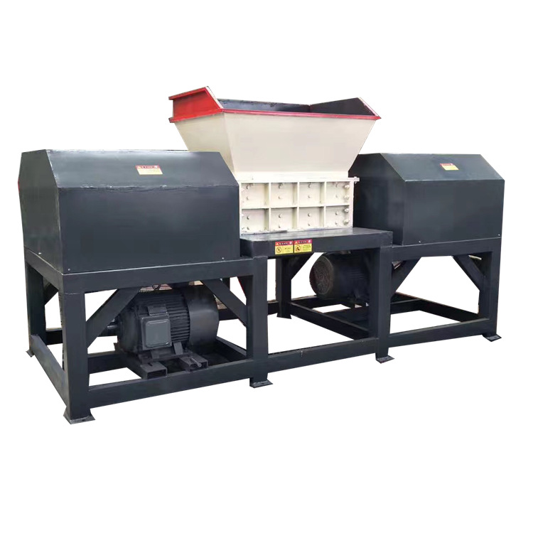 Small Industrial scrap metal copper aluminum cans shredder / double shaft tire home plastic shredder / grass grinding machine