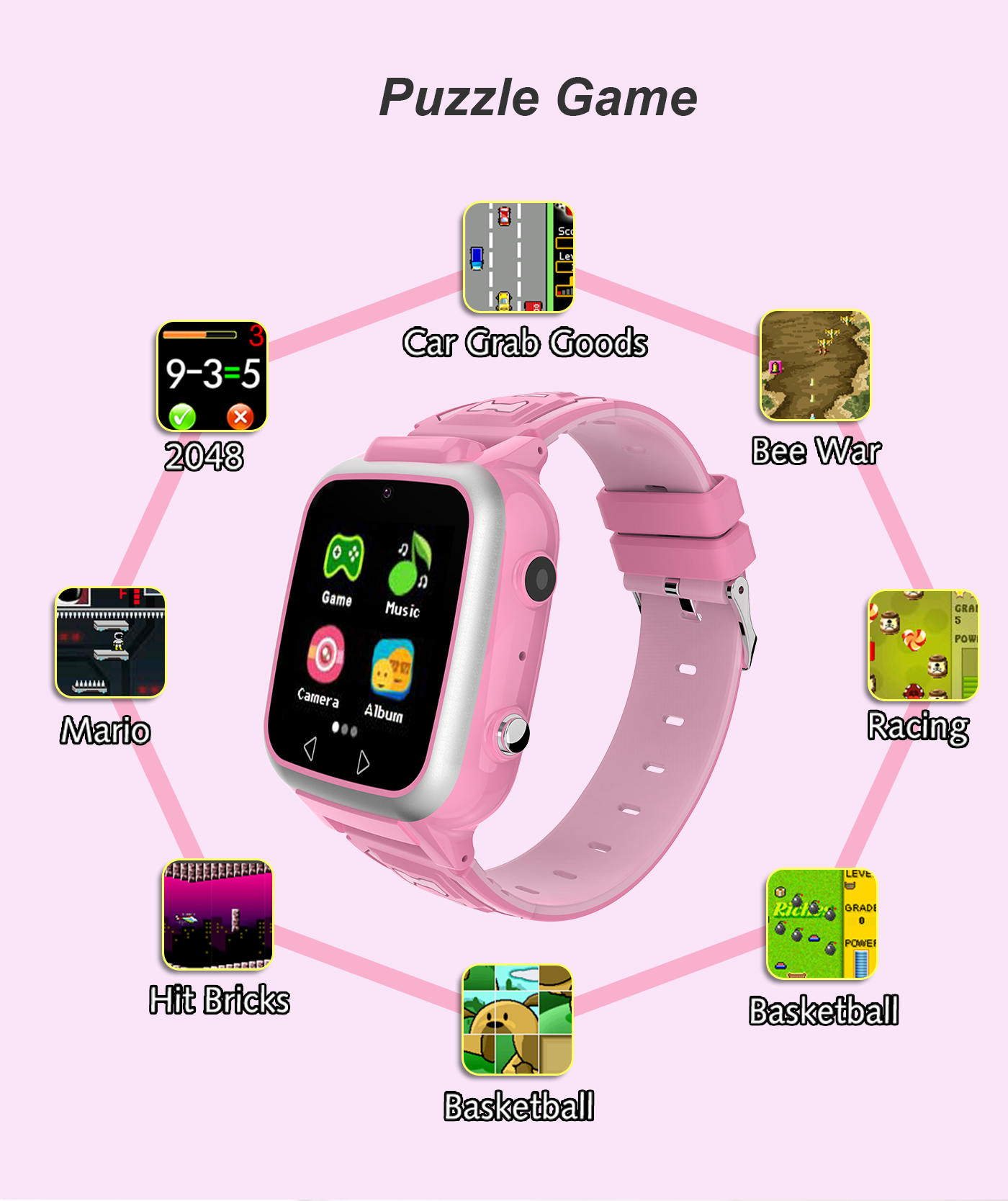Y8 GPS Kids Smart Phone Watch Puzzle Games Camera SOS GPS LBS Tracker Boy Girl Kids Watch