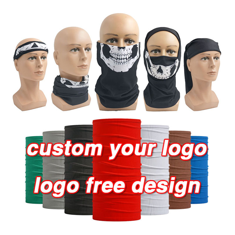 Customization MOQ 10pcs Free Design Fast Delivery Sublimation Microfiber Seamless Custom Neck Gaiter